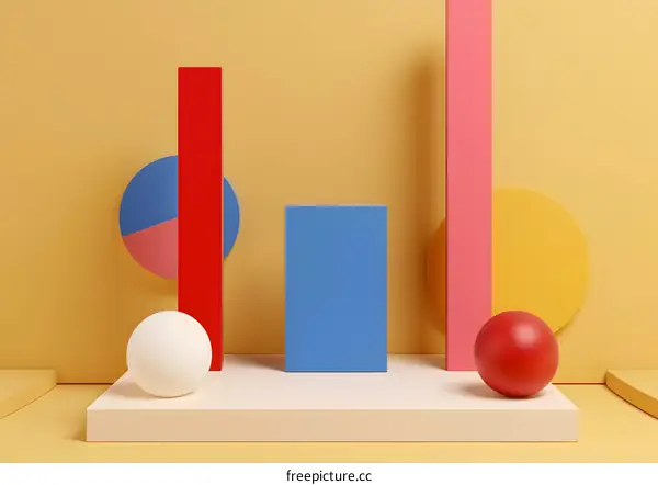 Abstract Geometric Shapes Minimalist Design