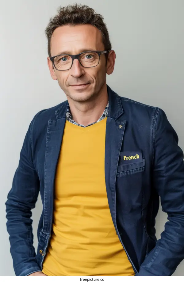 Portrait of a French man