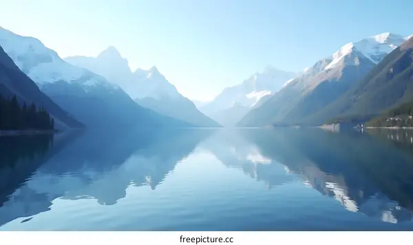 Calm Mountain Lake Reflection