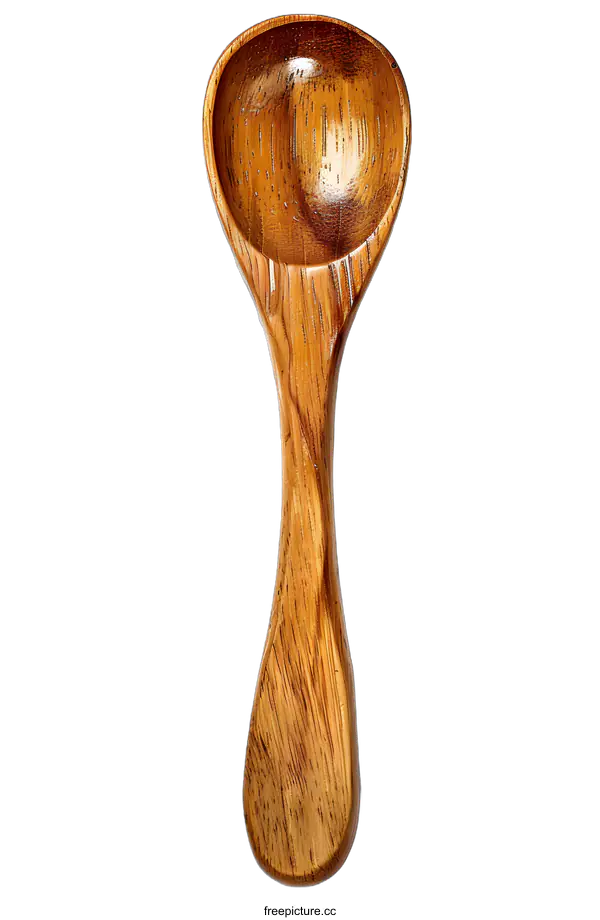 [Transparent Background PNG]Wooden Spoon on White Background