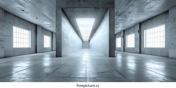 Modern Concrete Architectural Interior Design
