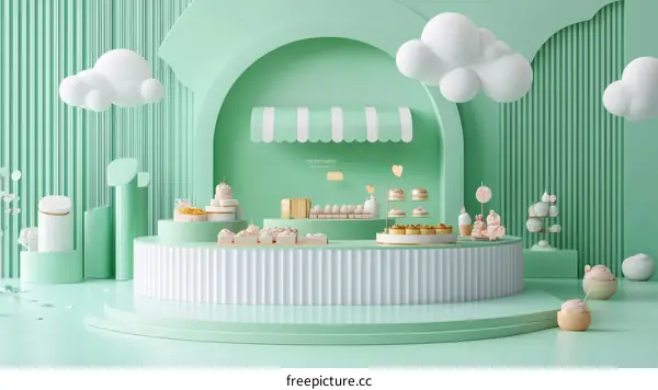 Mint Green Sweet Treats Display
