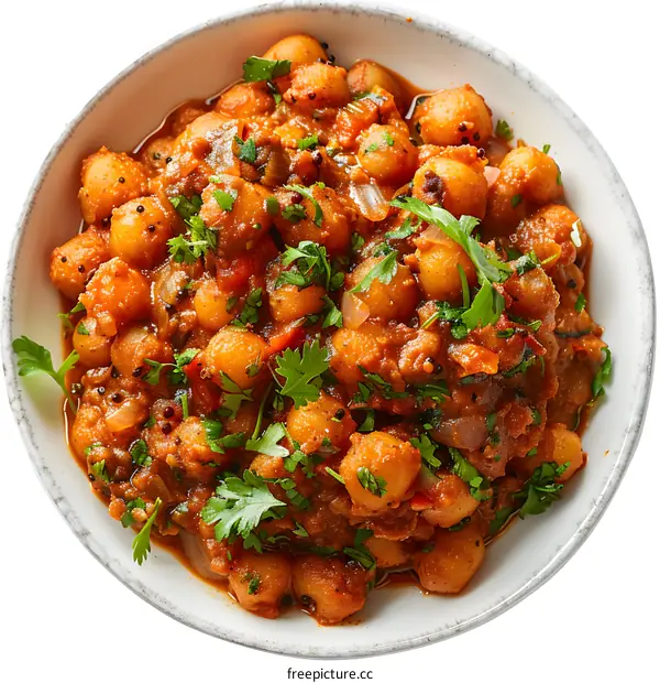 Bowl of Indian Chickpea Curry