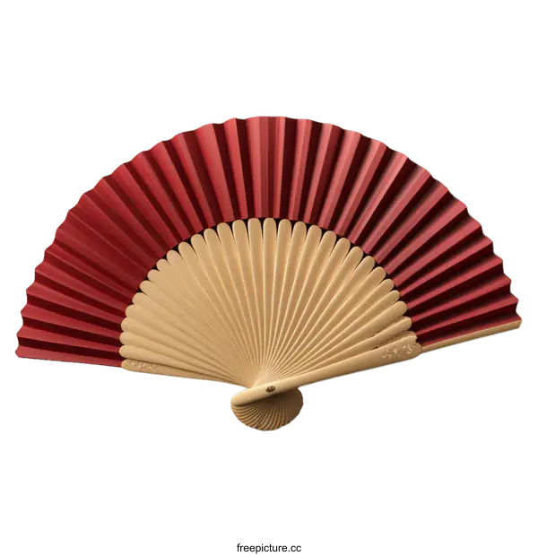 [Transparent Background PNG]Elegant Traditional Chinese Paper Fan