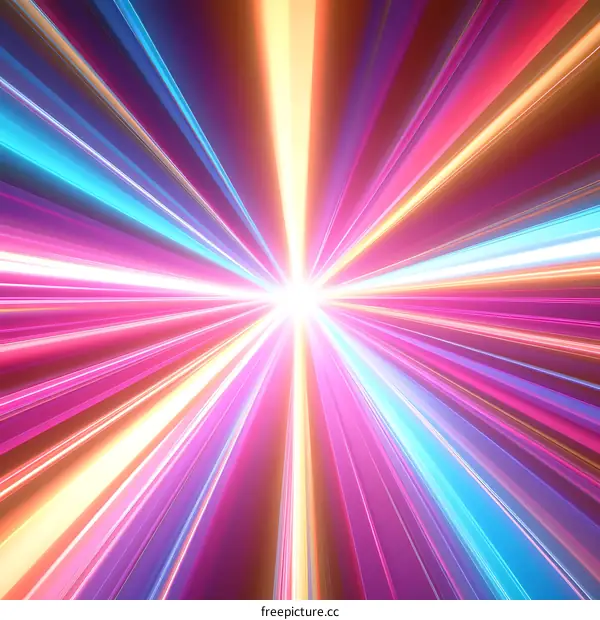 Abstract Colorful Speed Lines Background Design