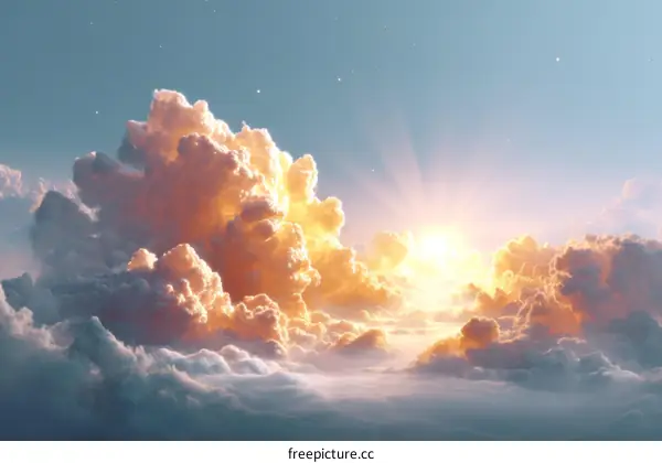 Sunrise Through Cloudscape