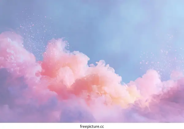 Pastel Cloudscape Dreamy Abstract Background