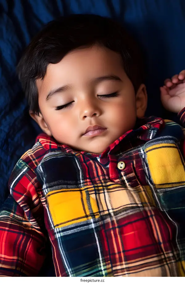 Portrait of a Sleeping Infant Boy
