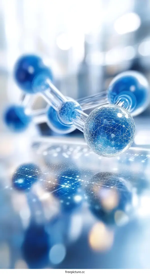 Abstract Molecular Structure Illustration