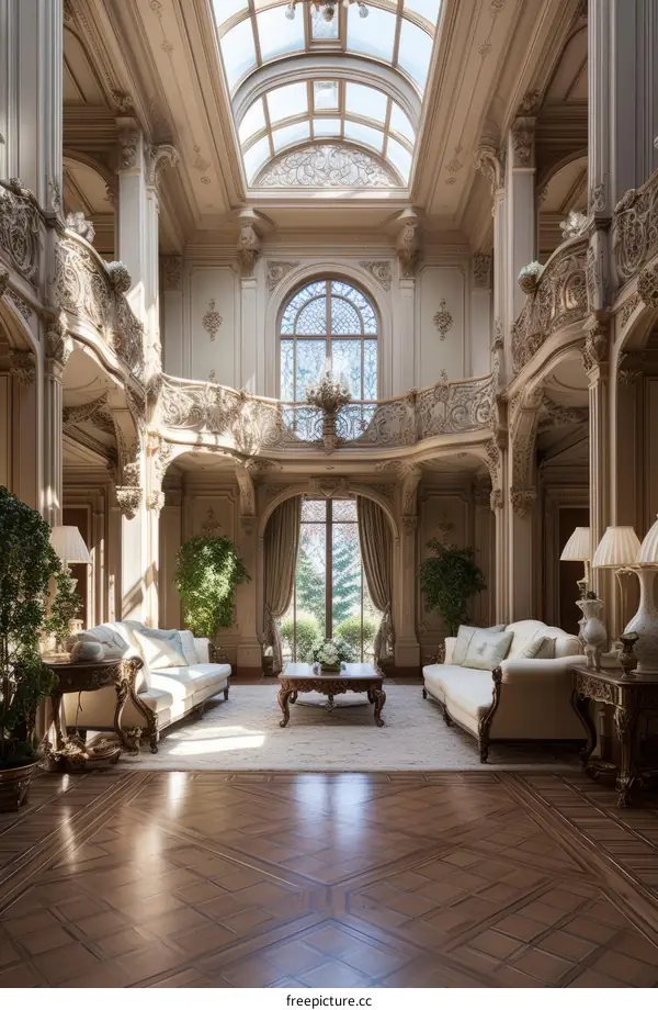 Ornate and Luxurious Palace Interior