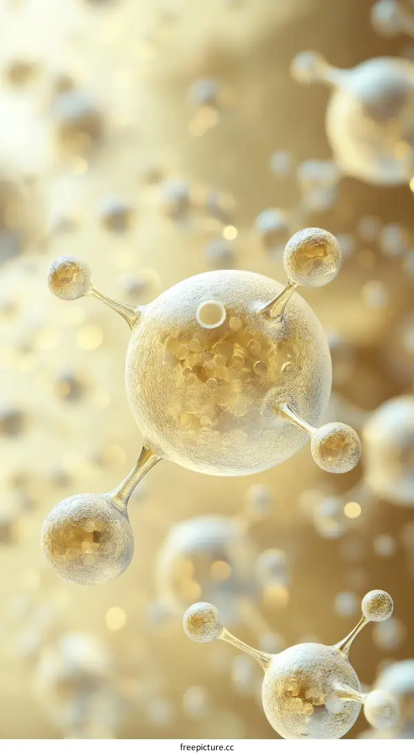 Abstract Molecular Structure Illustration