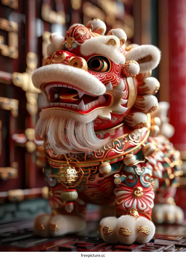 Chinese Lion Dance Performance