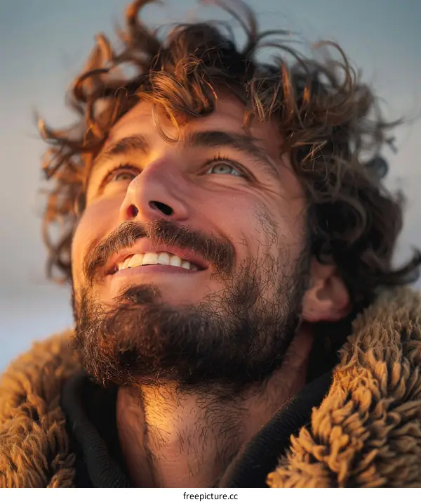 Close Up Portrait of a Man with a Smile