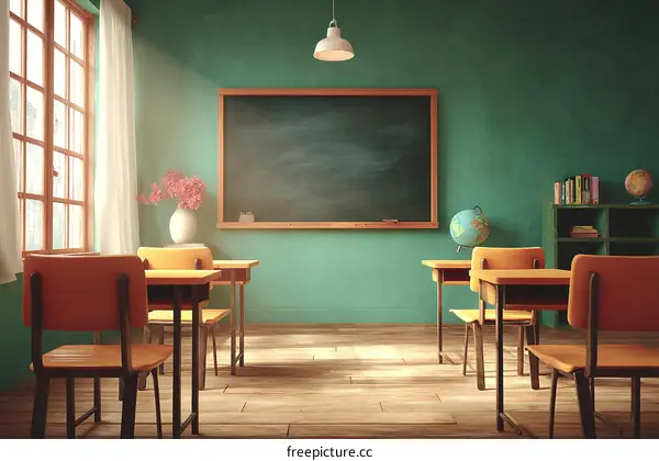 Retro Classroom Interior Design