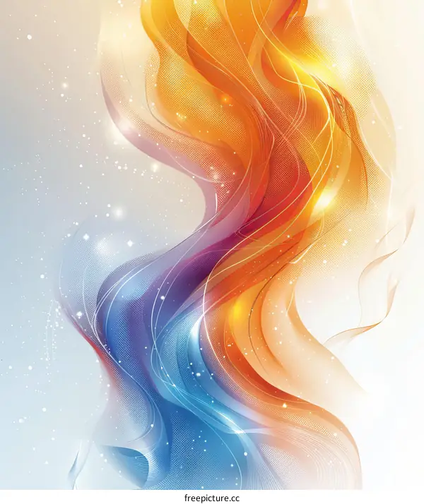 Abstract Colorful Swirl Background