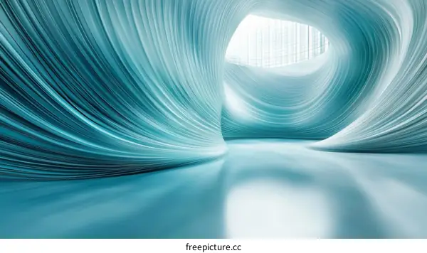 Abstract Futuristic Architectural Interior Design