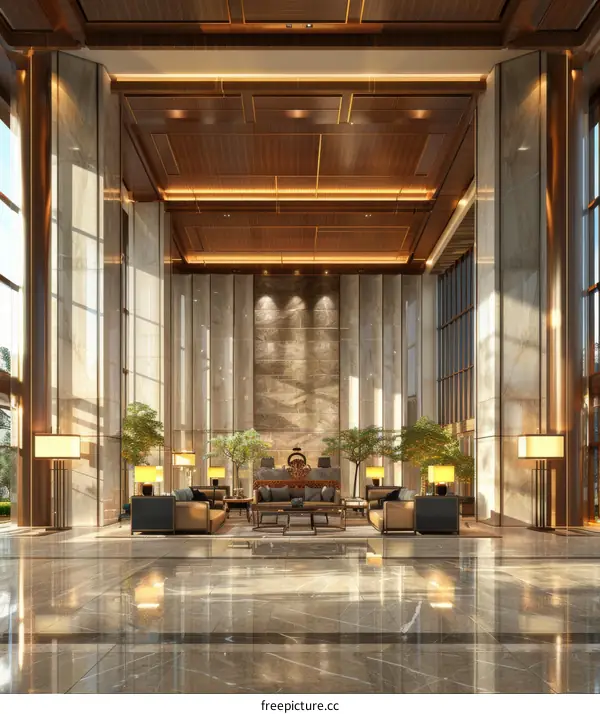 Modern Luxury Hotel Lobby Interior Design