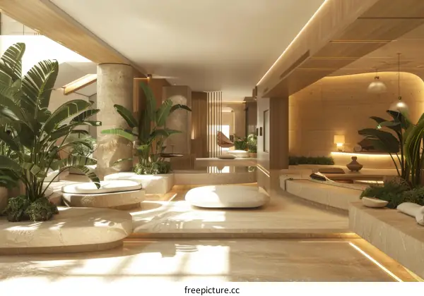 Modern Tropical Spa Interior Design