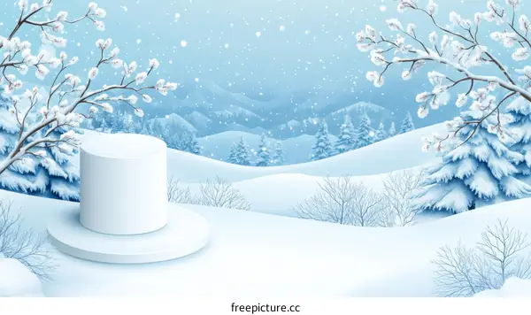 Winter Wonderland Display Podium