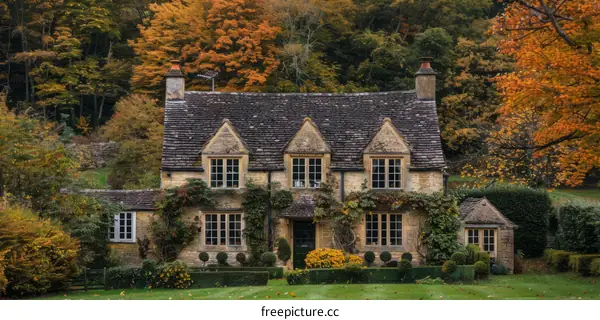 Stone Cottage in the Cotswolds, England