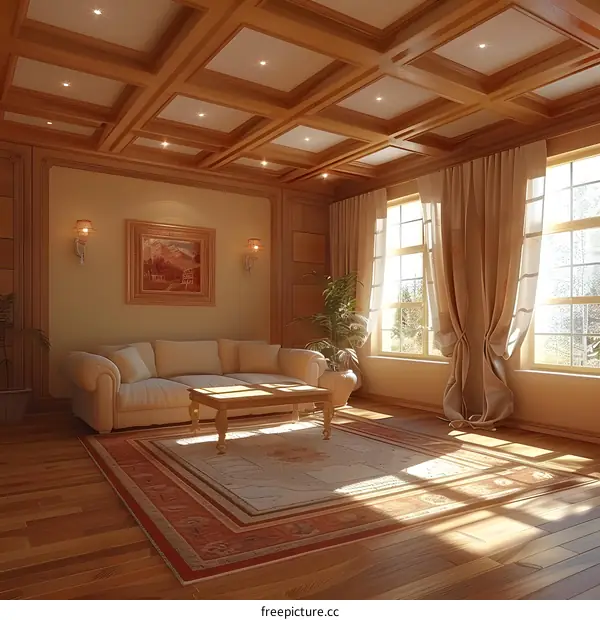 Luxurious living room interior design