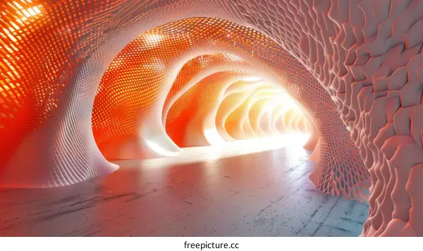 Parametric Tunnel: Futuristic Architecture