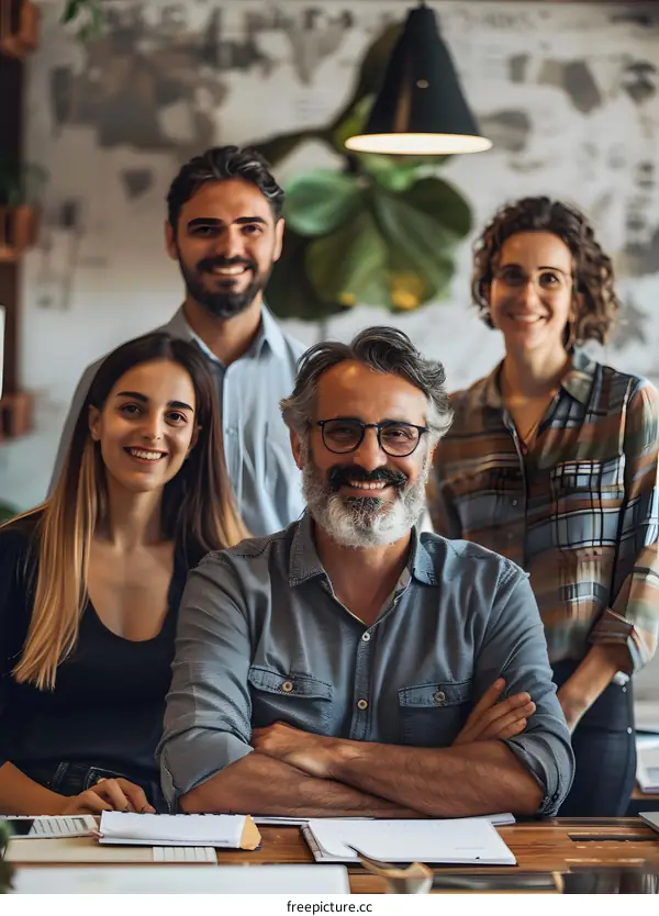 portrait of a group of business people