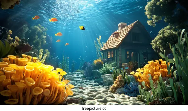 Submarine Cottage Underwater Coral Reef
