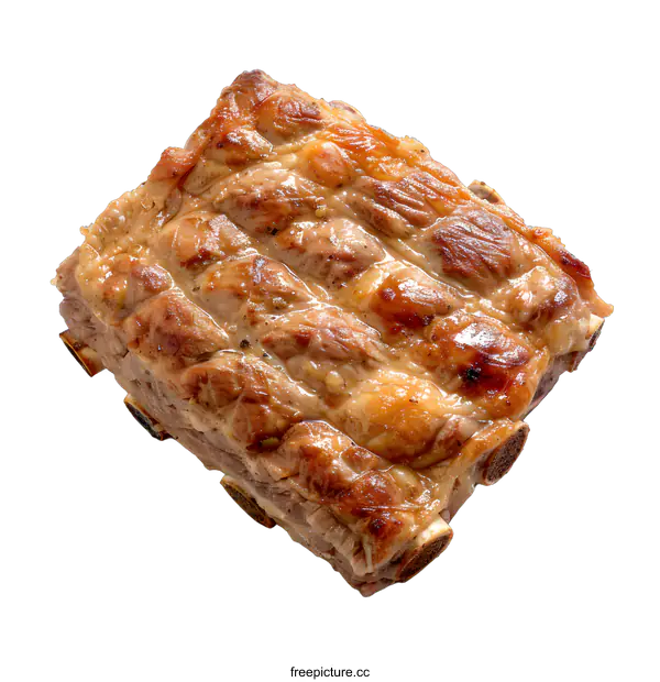 [Transparent Background PNG]Roasted pork ribs