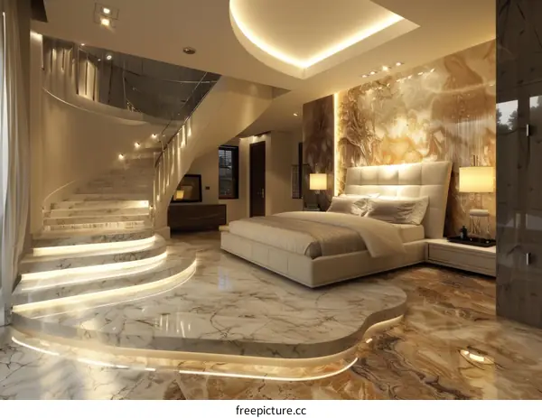 Luxury bedroom interior design