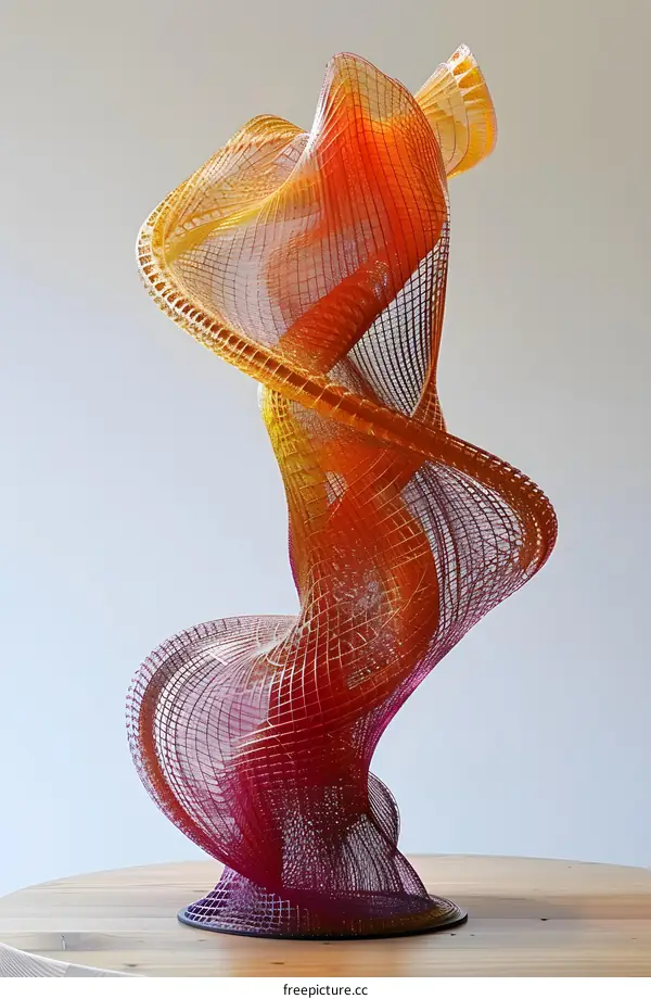 colorful 3d printed sculpture