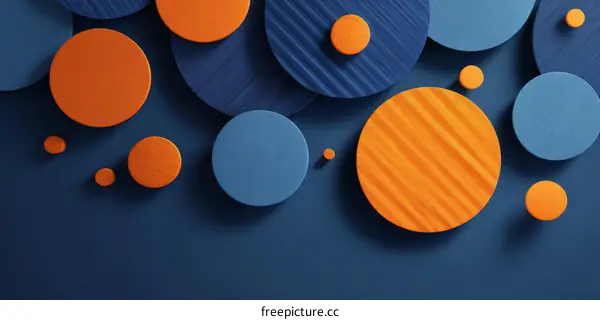 Abstract Colorful Circles Design