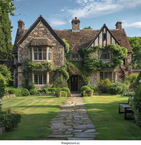Charming English Country Cottage with Beautiful Garden