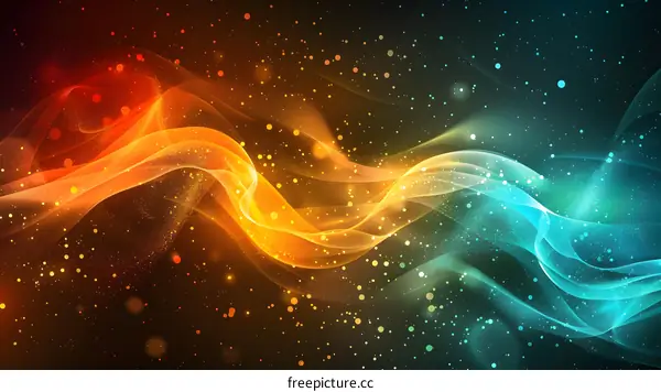 Abstract Colorful Wavy Background