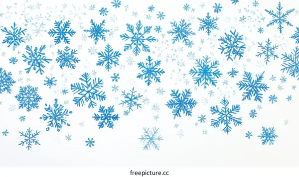 Winter Snowflakes Background Illustration