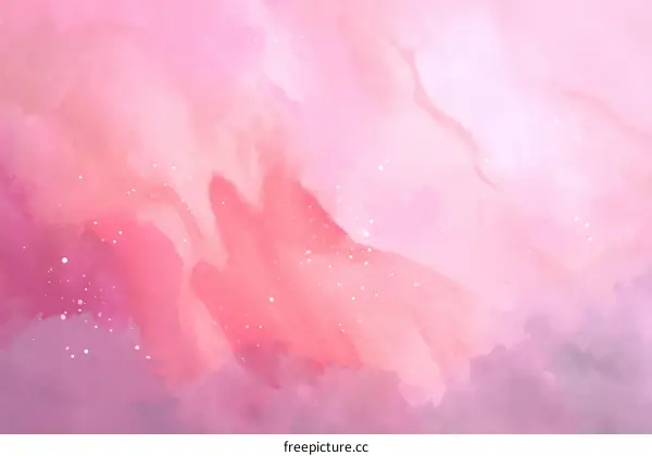Soft Pink Watercolor Abstract Background
