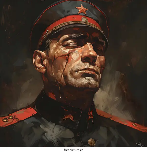 Portrait of a Soviet soldier