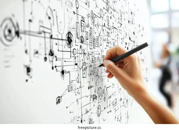 Business Brainstorming and Idea Generation on Whiteboard