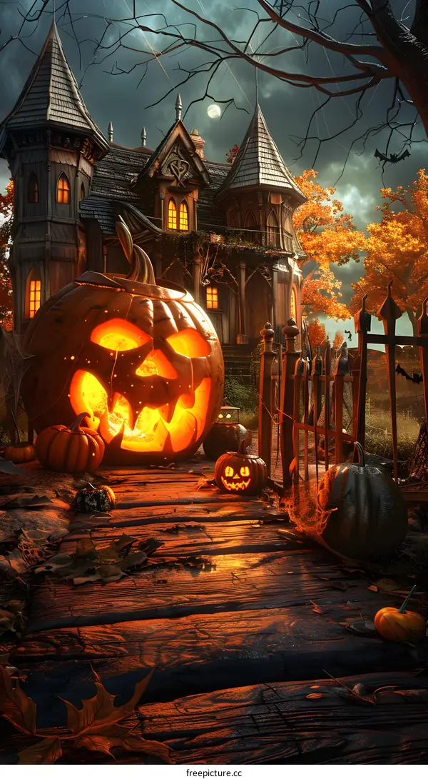 Halloween Pumpkin House