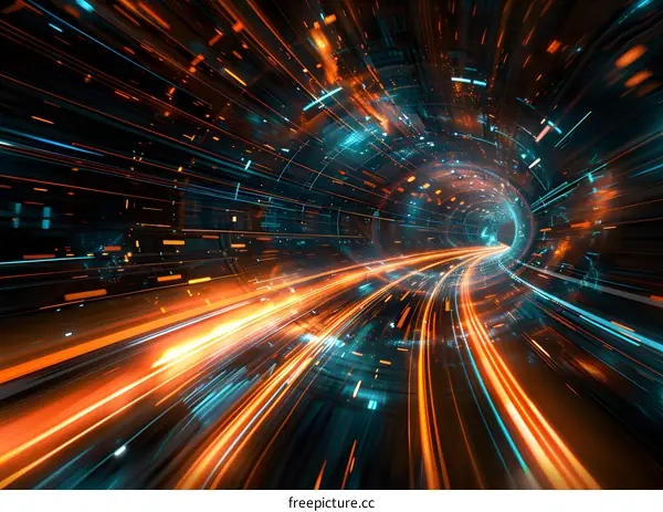 Digital Tunnel of Light and Data