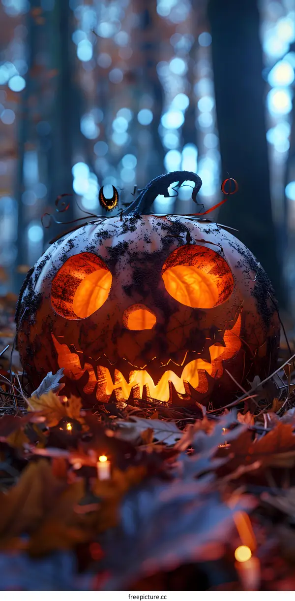 Halloween pumpkin lantern