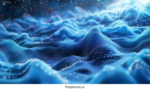 Abstract Digital Wave Pattern Illustration