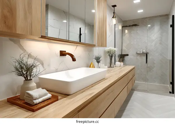 Modern Scandinavian Bathroom Interior Design
