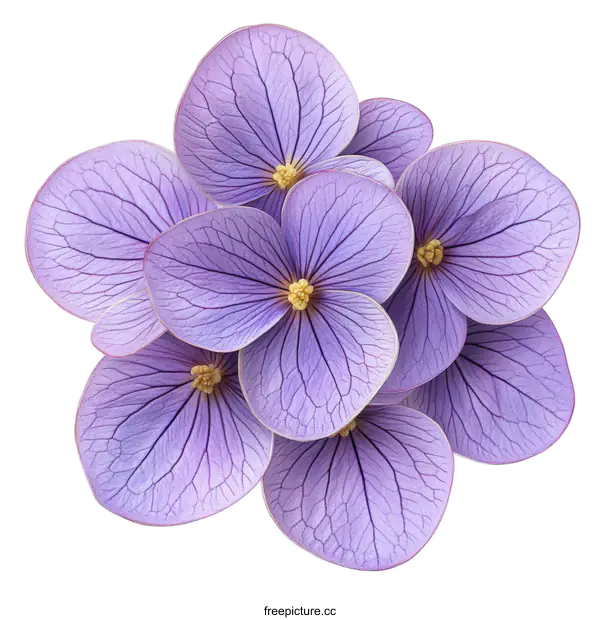 [Transparent Background PNG]Close-up of a cluster of lavender flowers