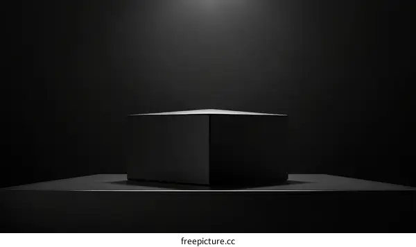 Dark Studio Display Stand for Product Showcase