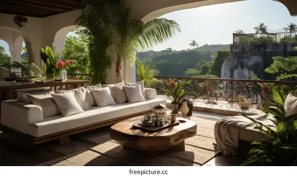 Modern luxury villa with stunning ocean views