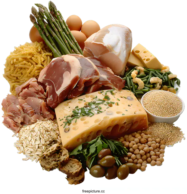 [Transparent Background PNG]Variety of Food Ingredients  Grouped Together