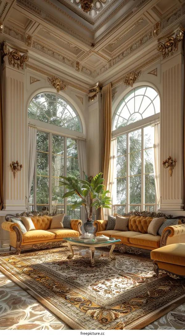 Luxury European Style Living Room Interior Design