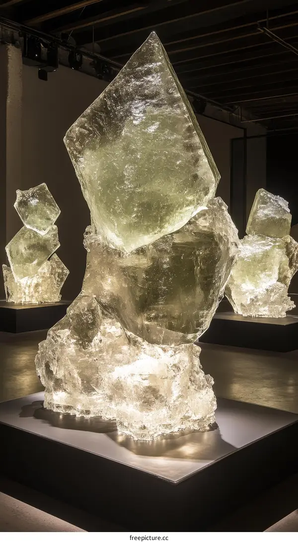 Modern Glass Sculptures Exhibition