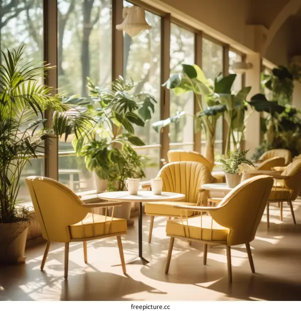 Indoor Plants in a Modern Office